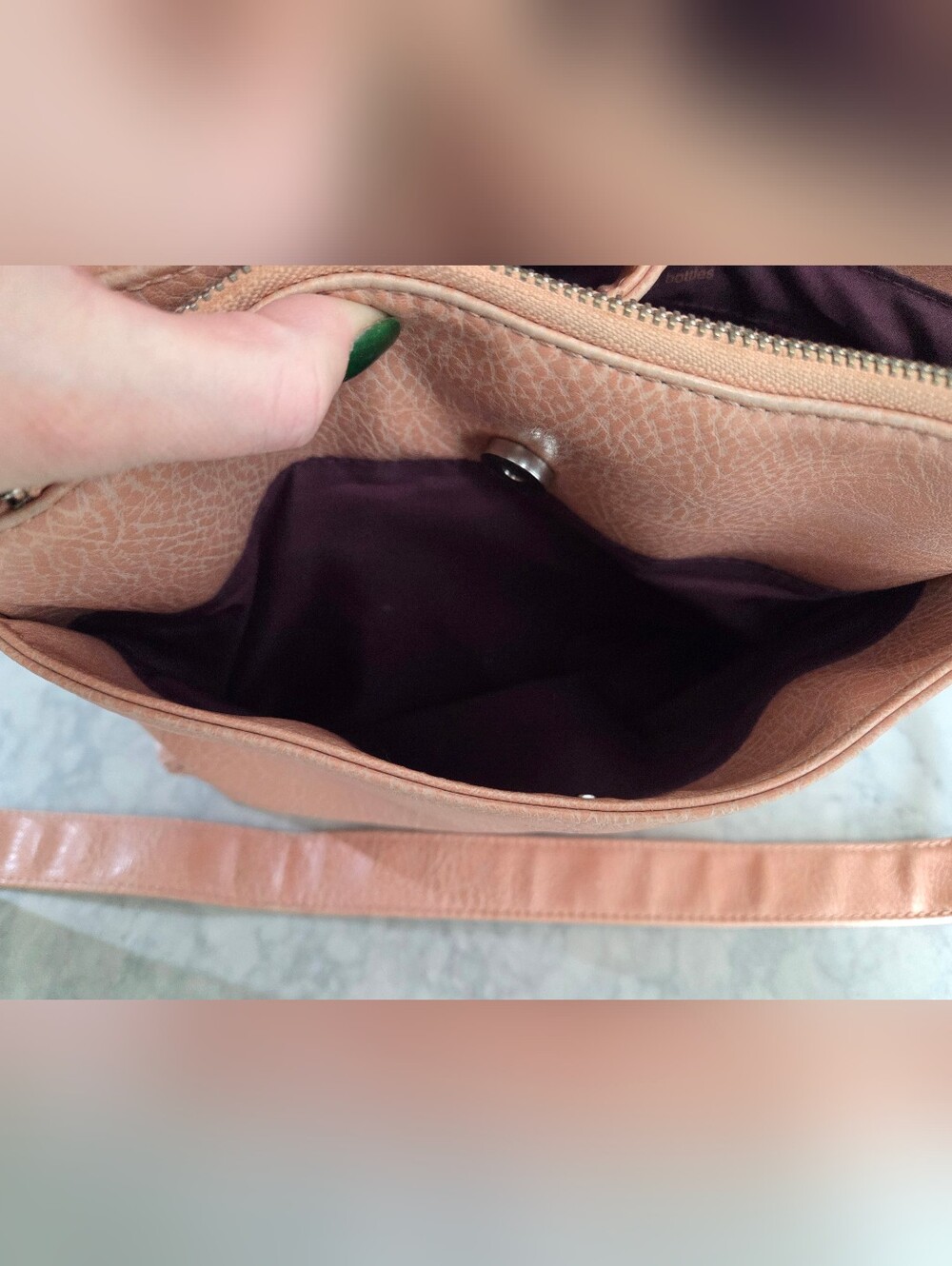 Matt & Nat Leather Crossbody Bag and Wallet Set - Pink - Picture 14 of 14
